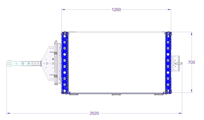 Flow Shelf Cart - 1260 x 700 mm