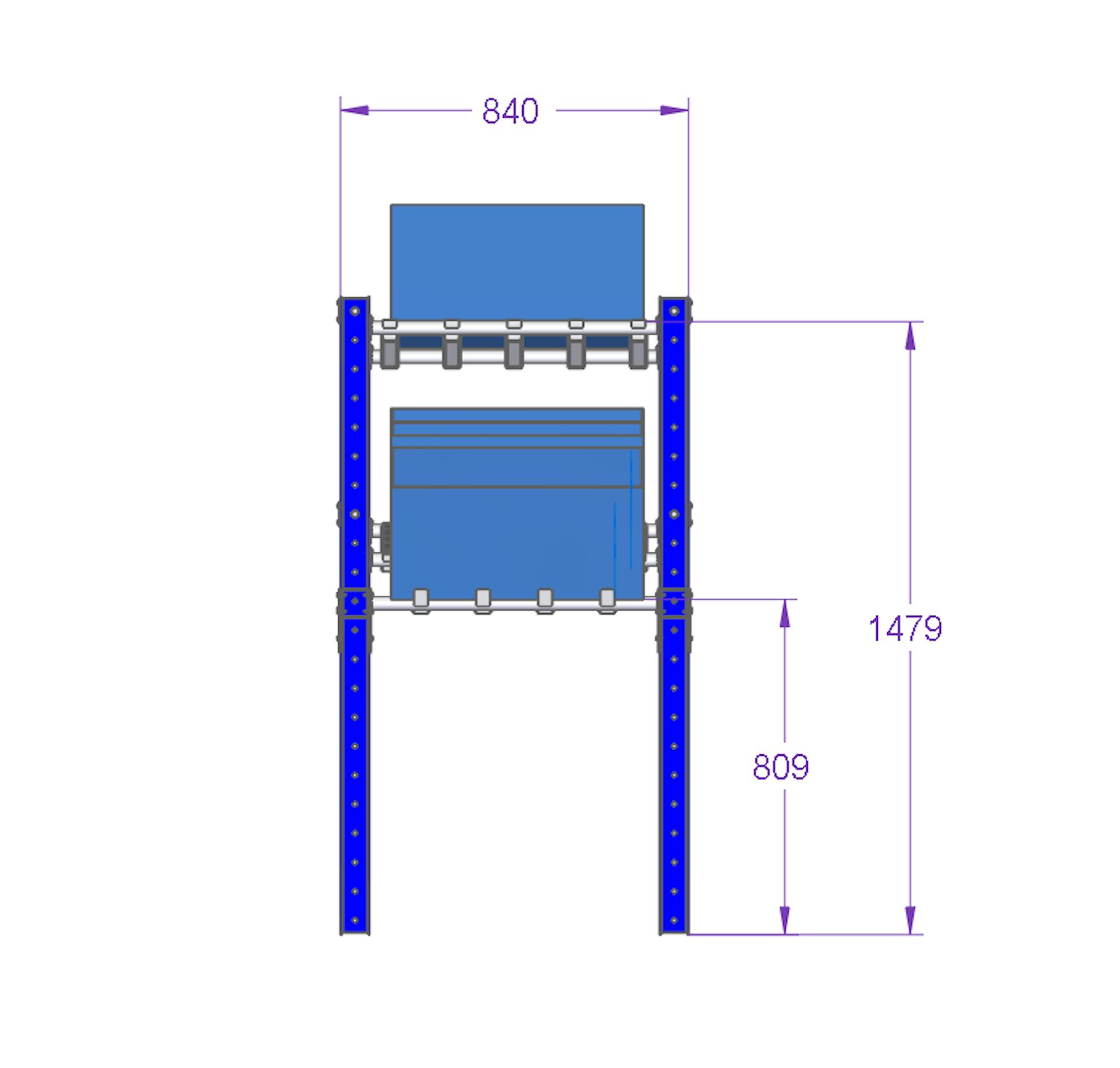 Flow Rack with Rollers | FlexQube