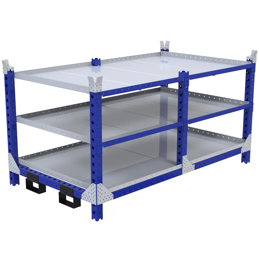 Flat Sorting Rack Flat Shelf Rack - 1260 x 2240 mm | FlexQube