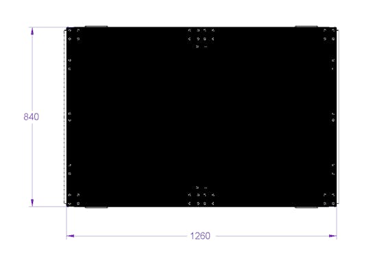 Shadow Board Cart - 1260 x 840 mm