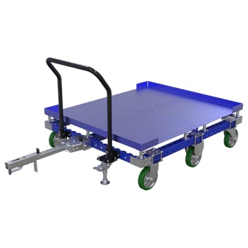 Flat Deck Engine Cart - 50 x 58 inch