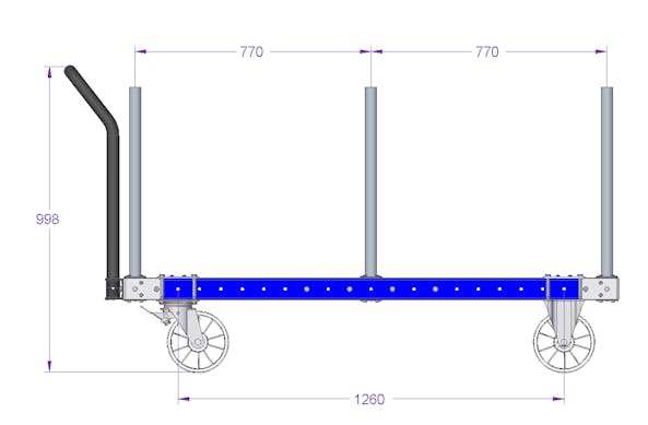 Stage Cart - 1610 x 910 mm