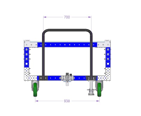 50 x 50 inch Industrial Modular Cart