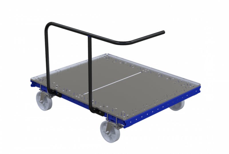 Industiral push cart with steel deck by FlexQube