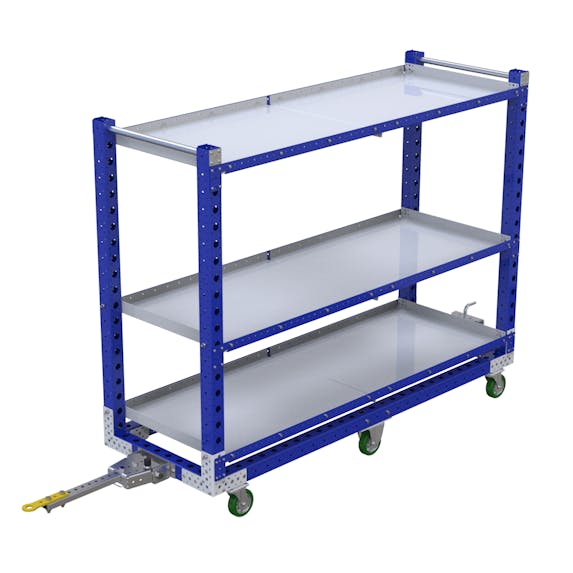 Rollwagen mit flachem Regal - 700 x 2030 mm