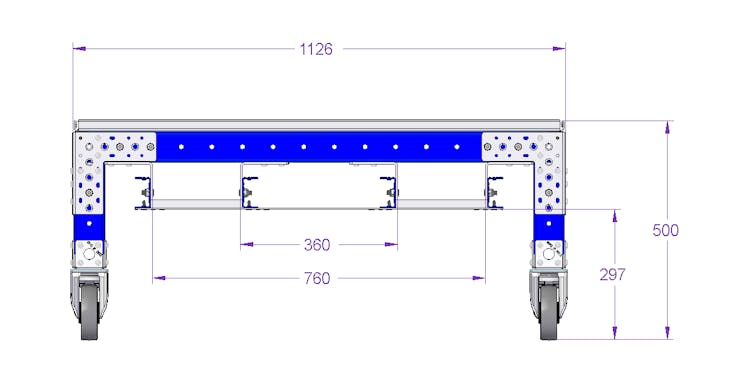 Paletten-Rack – 1260 × 1120 mm