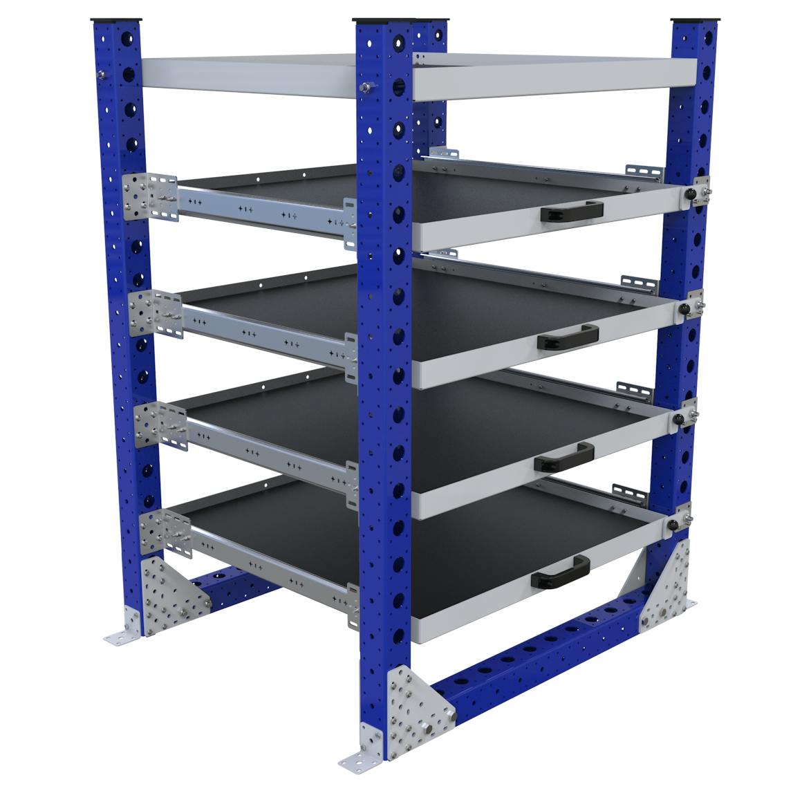 Extendable Shelf Rack – 840 x 980 mm | FlexQube