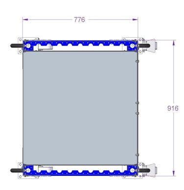 Flat Shelf Cart - 770 x 910 mm