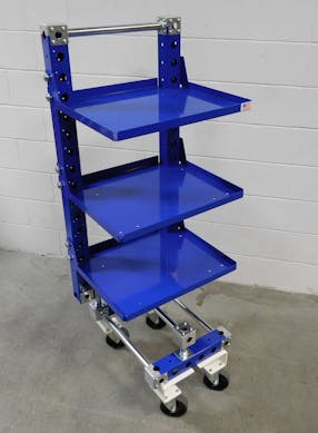 Shelf cart for E-frame