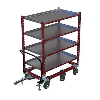 Flacher Regalwagen - 840 x 1400 mm