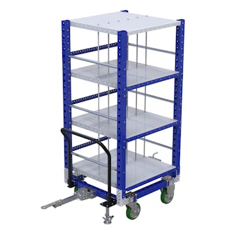 Carro con repisas planas - 910 x 980 mm