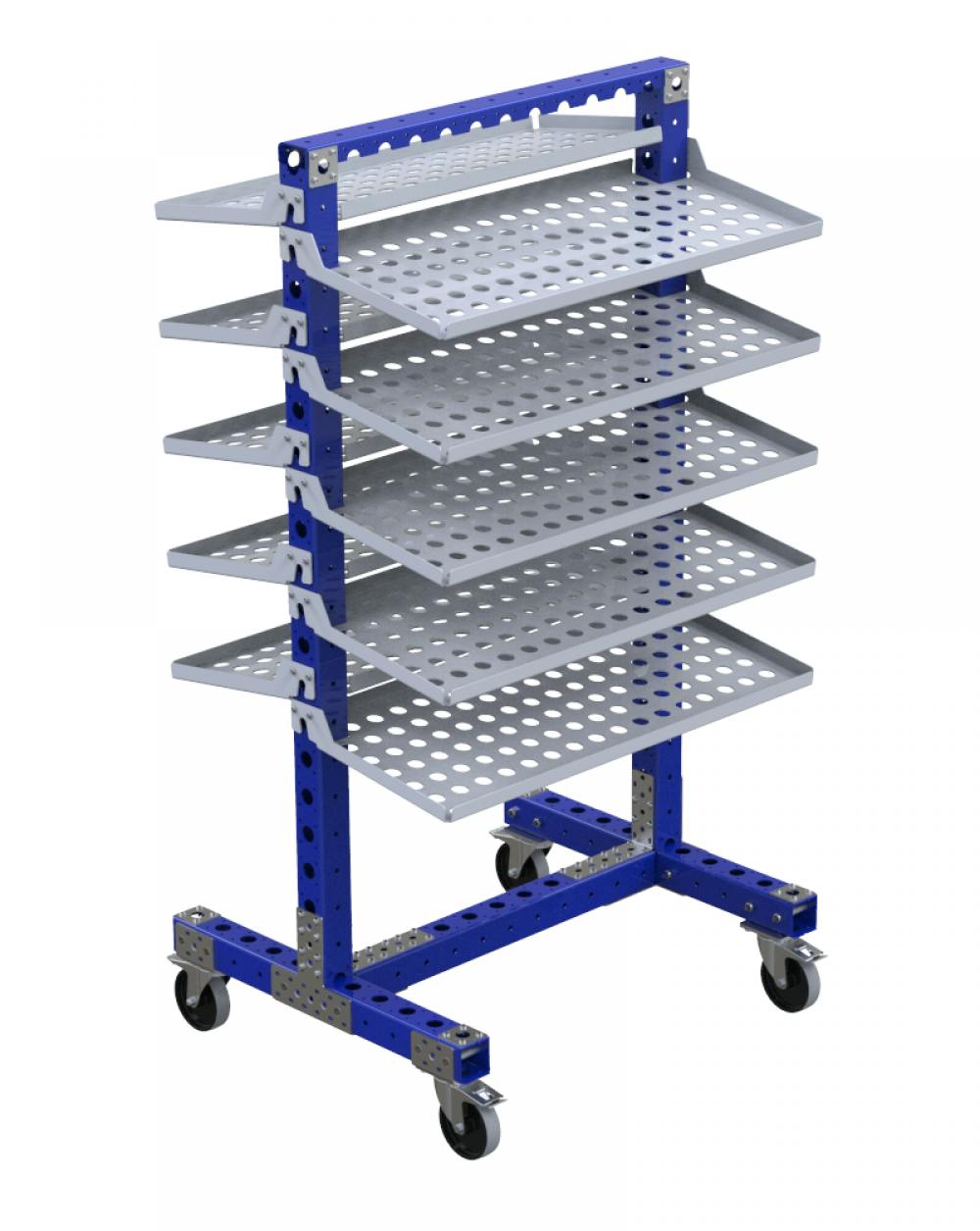 Removable flow shelf cart by FlexQube