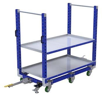 Flat Shelf Tugger Cart - 910 x 1750 mm