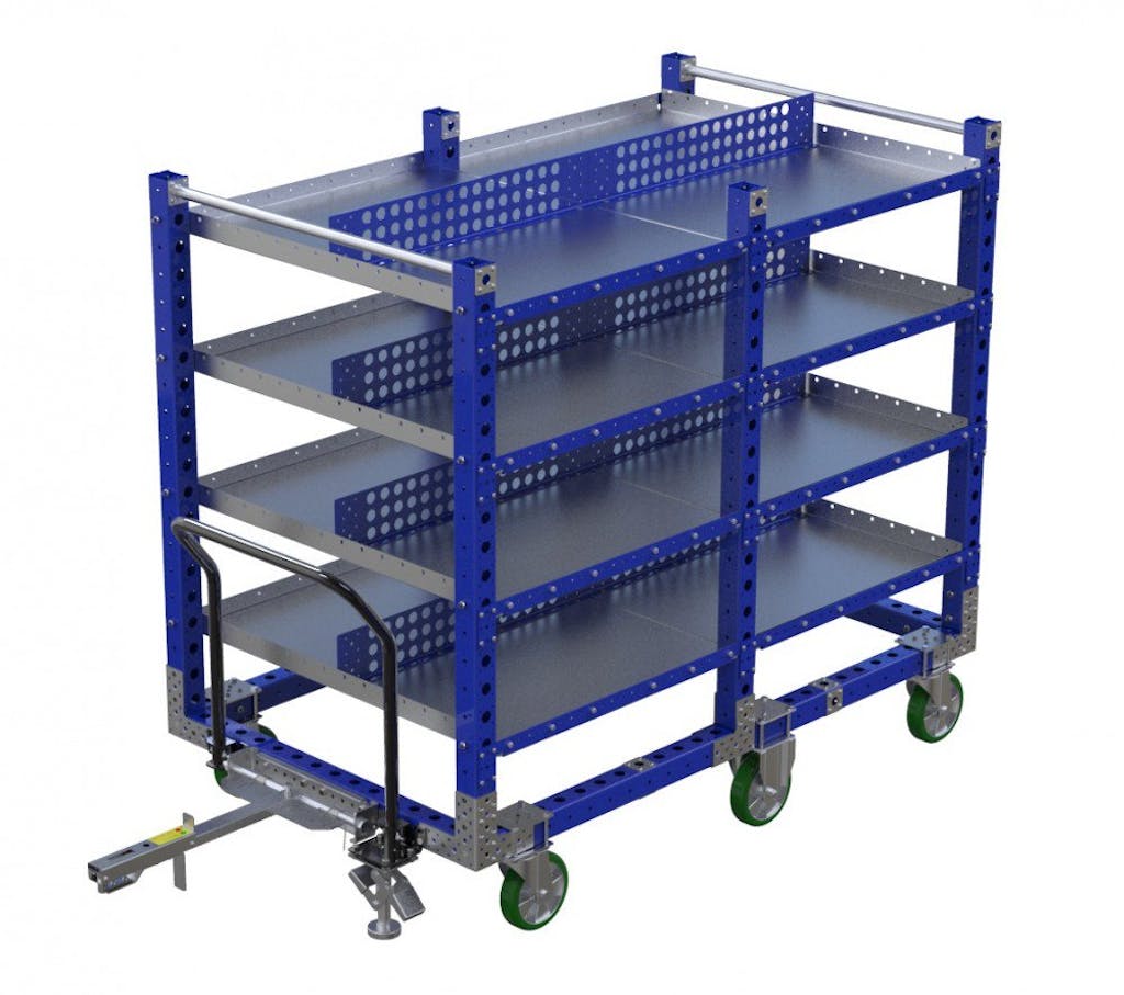 Shelf carts to Istobal, a manufacturer of car wash systems in Spain
