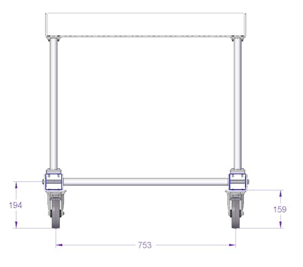 Worktable Cart - 840 x 630 mm