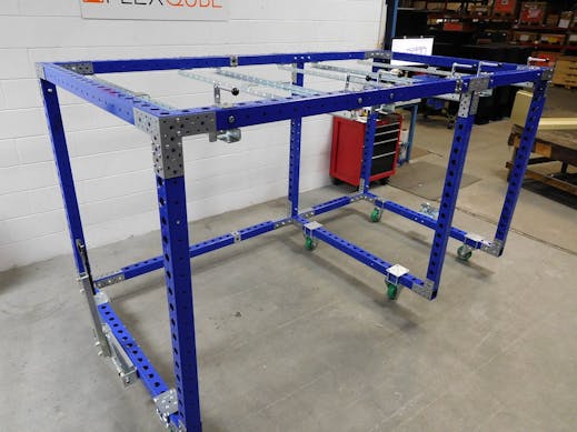 Modular & industrial material handling cart by FlexQube