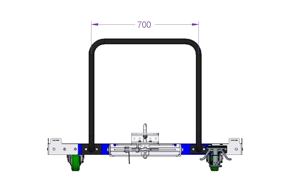 Tugger Cart - Low rider 1260 x 1260 mm