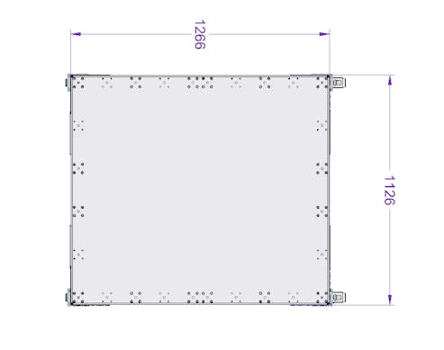 Paletten-Rack – 1260 × 1120 mm