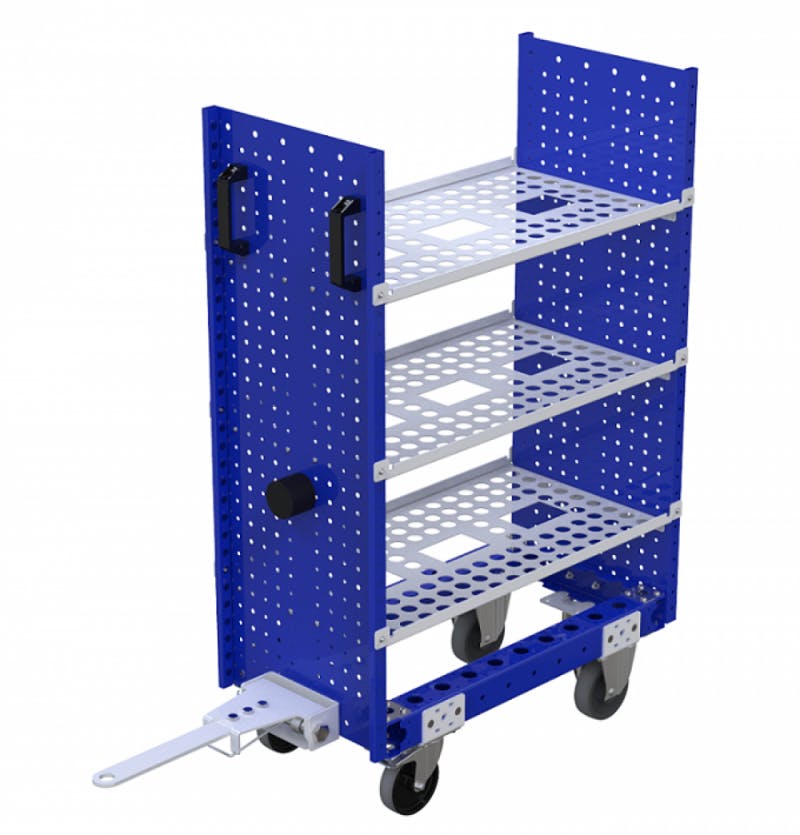 FlexQube Material Handling lightweight shelf cart