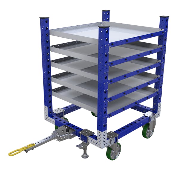 Flacher Regal-Schlepperwagen - 1050 x 910 mm