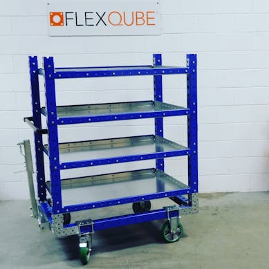 Shelf Cart 1260 x 840 mm for Plastic Containers