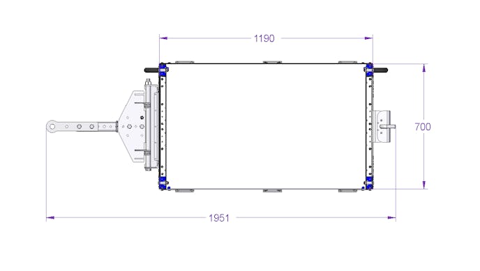 Flow Shelf Cart - 1190 x 700 mm