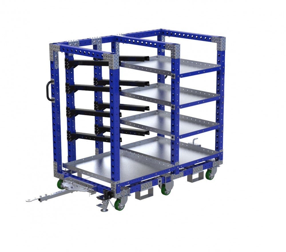 FlexQube Material Handling heavy duty kit cart