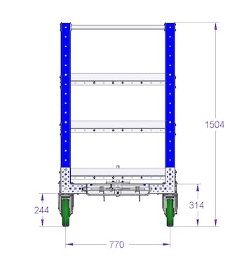 Shelf Cart - 63 x 33 inch