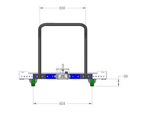 Low Rider Tugger Cart - 1260 x 1190 mm