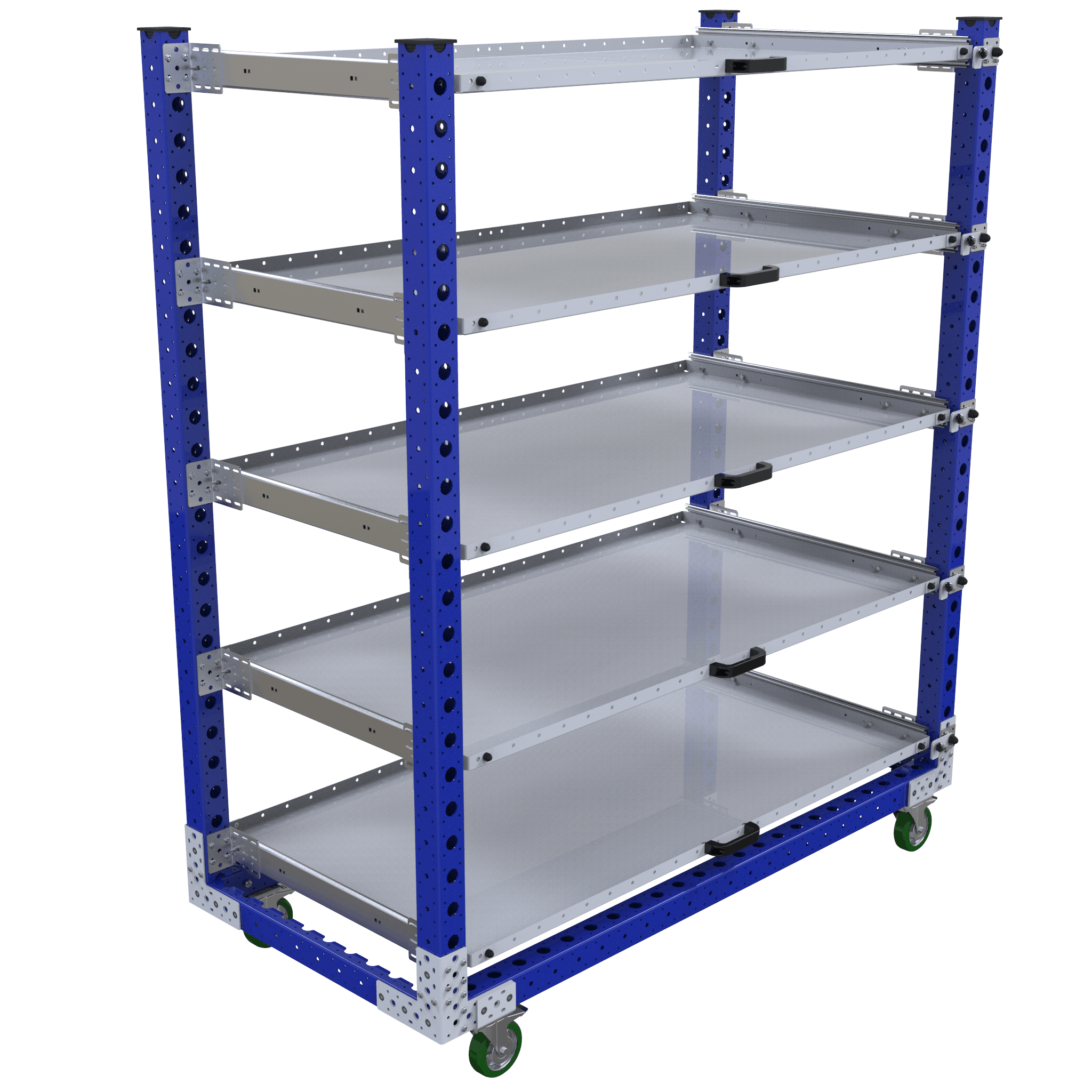 Extendable Shelf Cart – 840 x 1750 mm | FlexQube