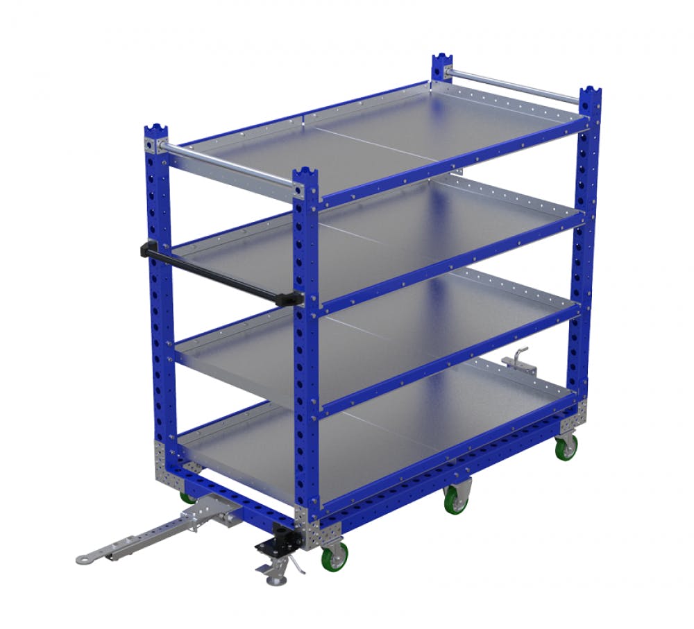 FlexQube Material Handling shelf cart