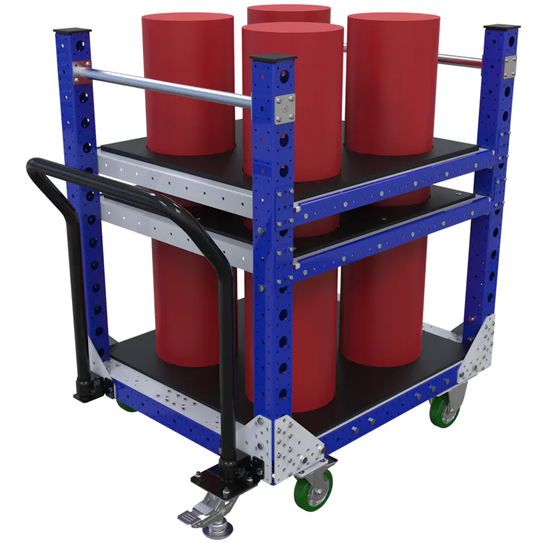 Small Rotor Storage Rotor Shaft Cart – 840 x 980 mm | FlexQube