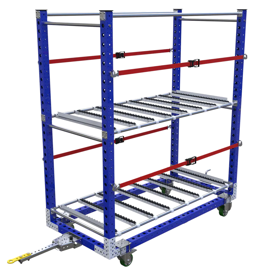 Roller Rail Rack Roller Rail Cart - 1890 x 910 mm | FlexQube