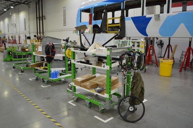 FlexQube created what Proterra needed — a flexible fleet of material handling carts.
