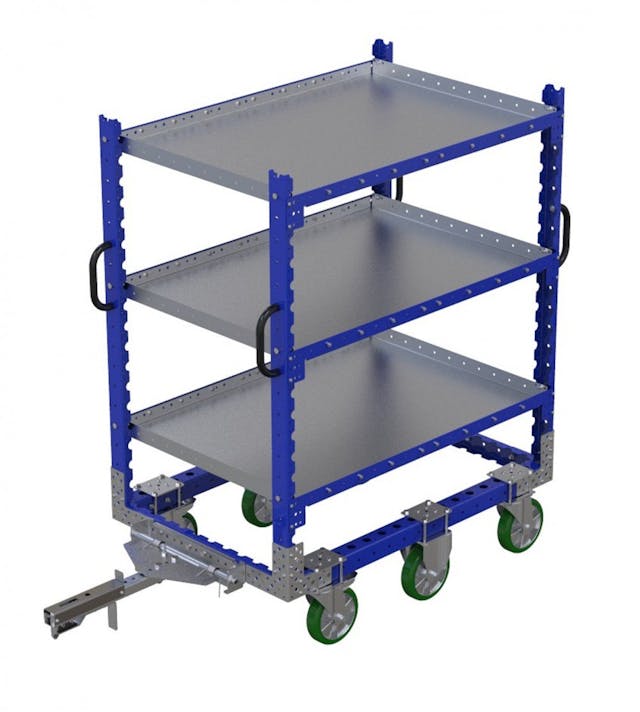 Flexqube recibe una orden por carritos de estantes grandes