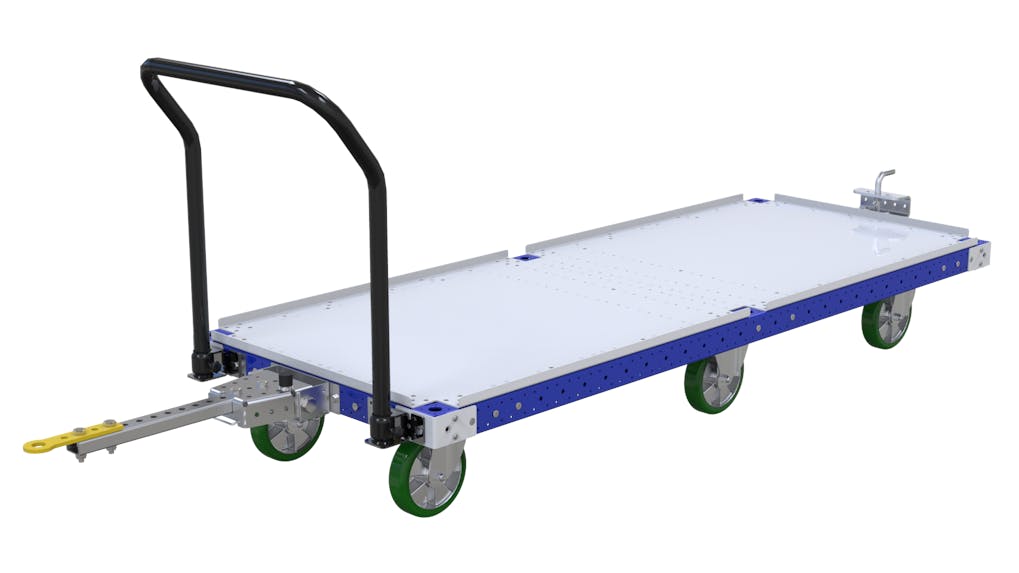 Flat-Deck-Tugger-Wagen - 840 x 2170 mm