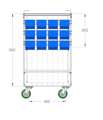 Kit-Wagen – 630 420 mm