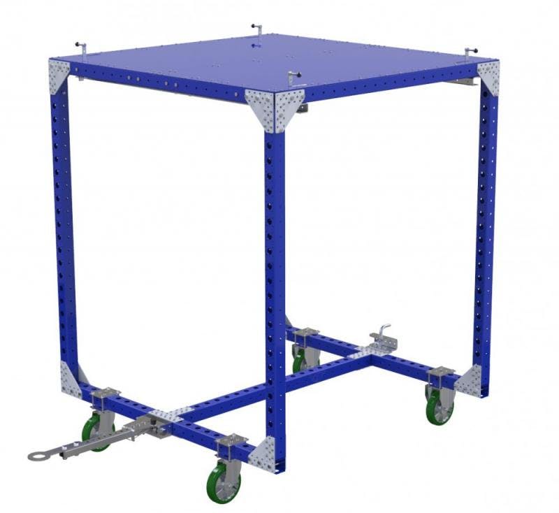 Industrial material handling cart 2 in 1 by FlexQube