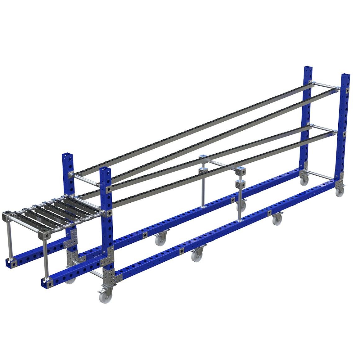 Roller Track Rack 3430 x 560 mm | FlexQube