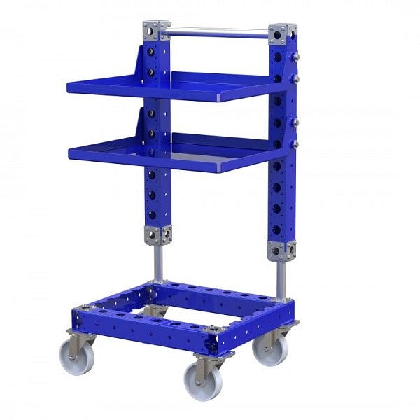 FlexQube removable shelves cart