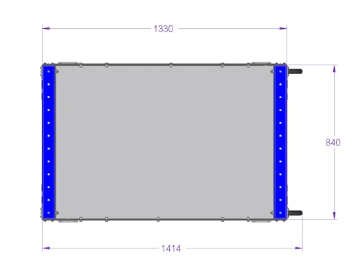 Flat Shelf Cart - 1330 x 840 mm