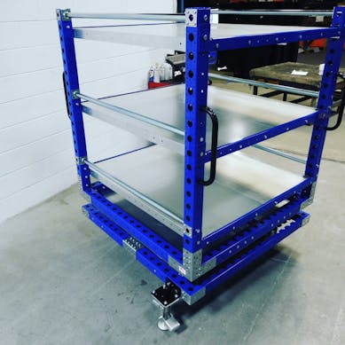 Rotating Shelf Cart 50 x 50 inch