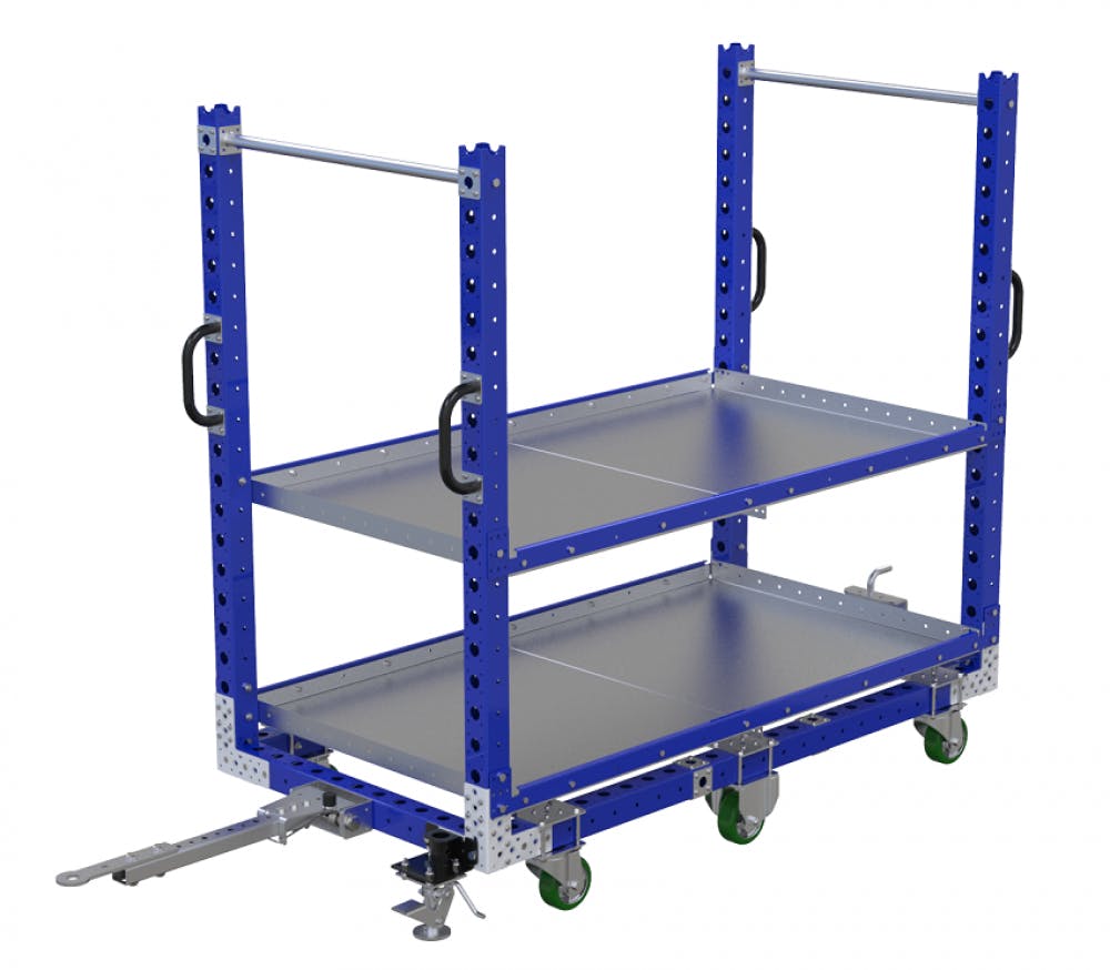 FlexQube Material Handling custom built shelf cart