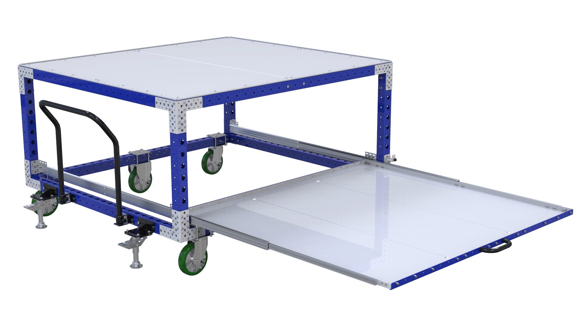 Extendable Shelf Cart designed by FlexQube