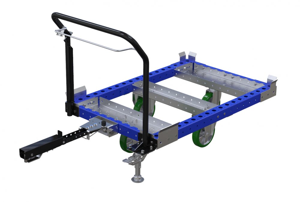 FlexQube Material Handling Euro pallet tugger cart